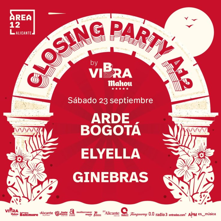 Arde Bogotá + Ginebras + Elyella en la Closing Party del Área&nbsp;12.
