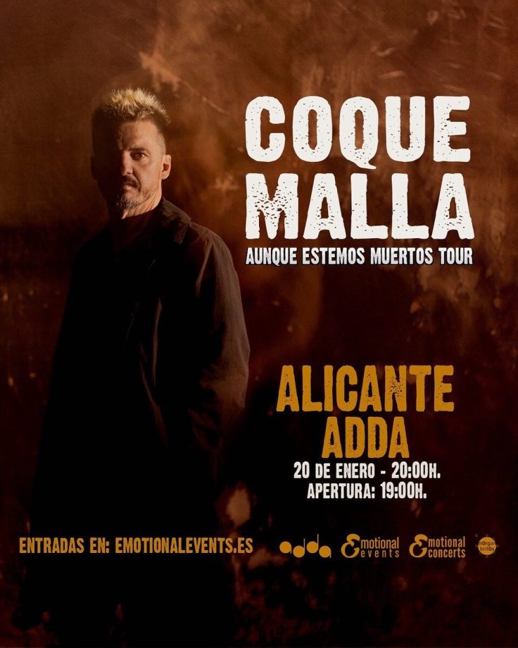 Coque Malla presenta «Aunque Estemos Muertos» en el&nbsp;ADDA.
