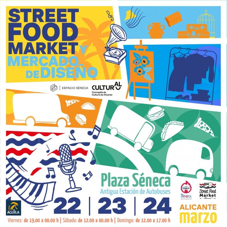 Novena edición del Street Market en la Plaza Séneca de&nbsp;Alicante.