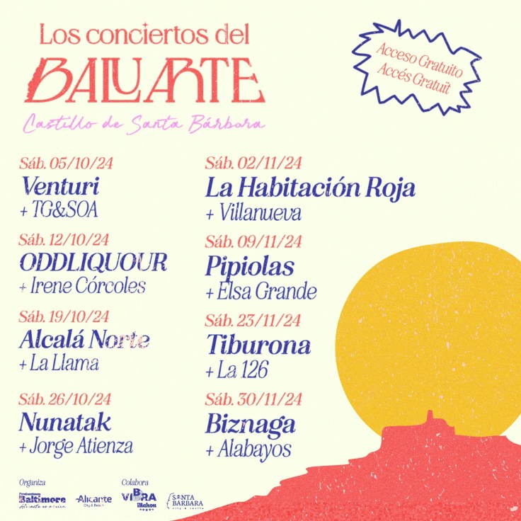 Vuelven «Los Conciertos del Baluarte» al Castillo de Santa&nbsp;Bárbara.