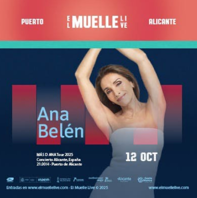 Ana Belén llega este domingo a El Muelle Live en Alicante con su nueva gira «Más D Ana» Tour&nbsp;2025.
